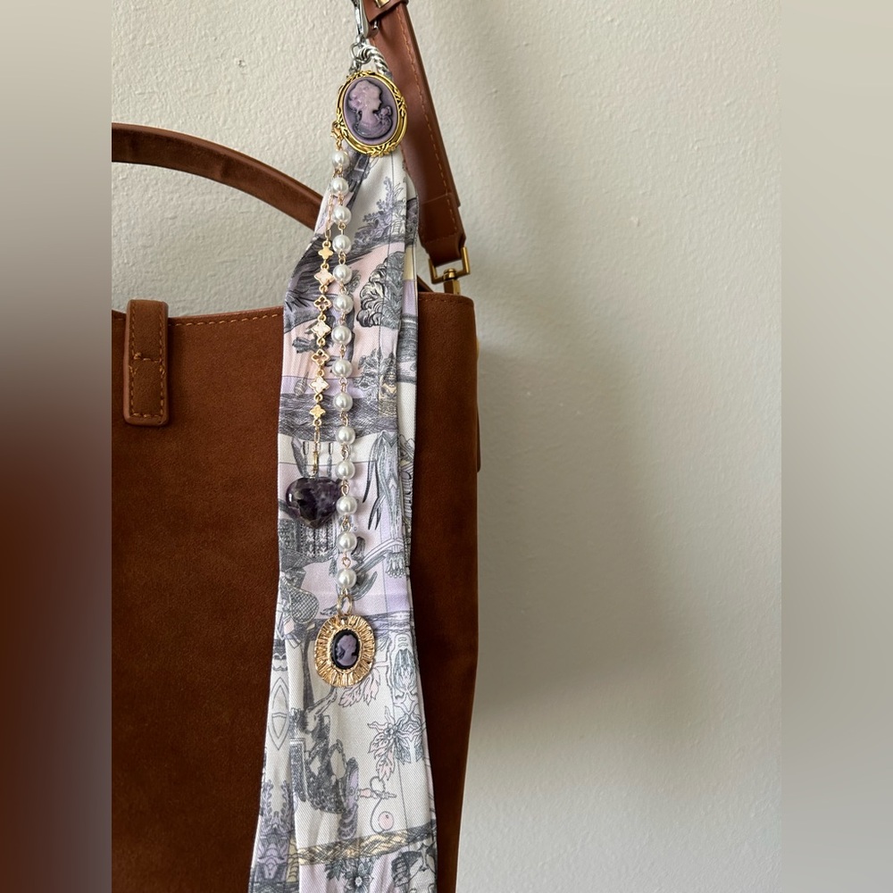 Lonestar Belle Cameo Paris Scarf Bag Charm